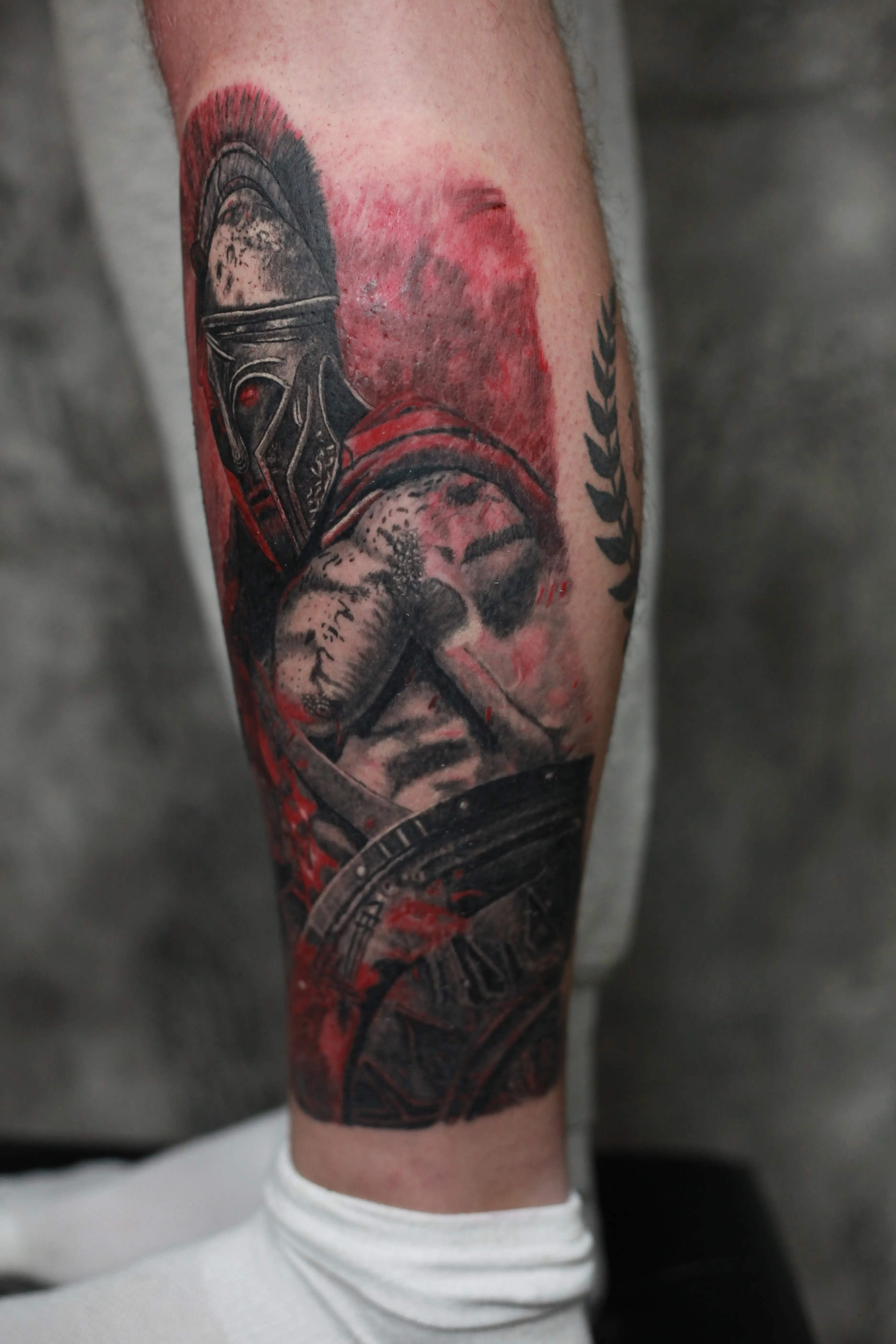 Spartanac  - detalj tetovaže 2